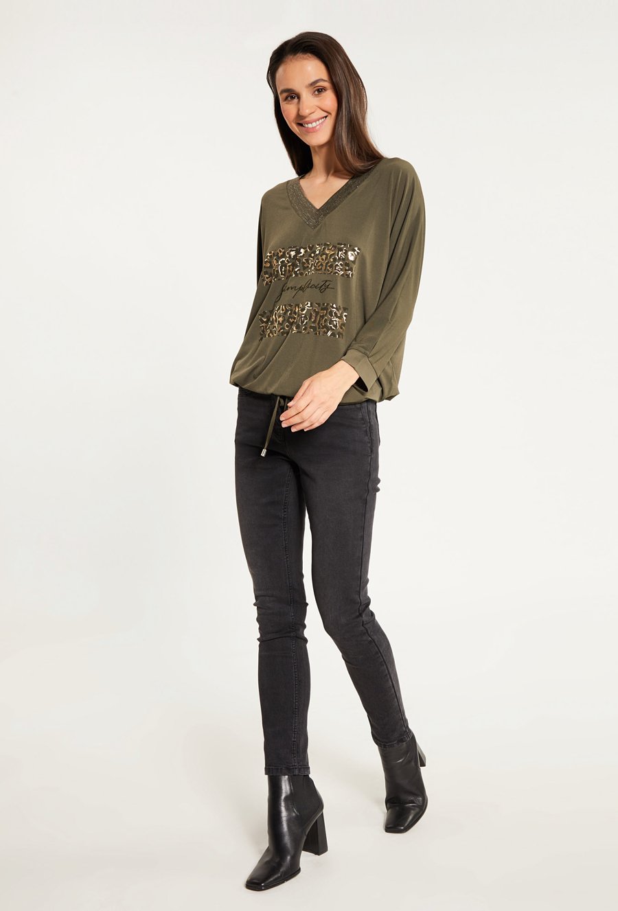 Bluzka damska z wiązaniem