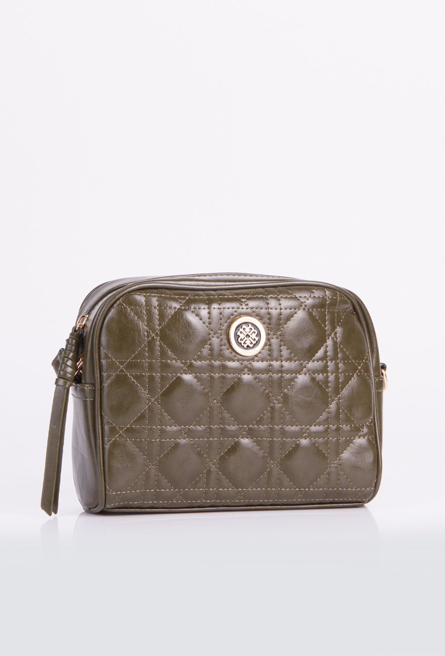 Mała torebka damska z ozdobnym pikowaniem