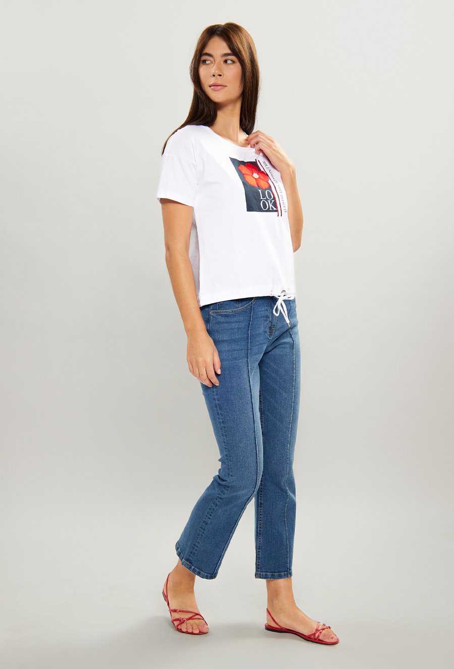 T-shirt z ozdobnym wzorem