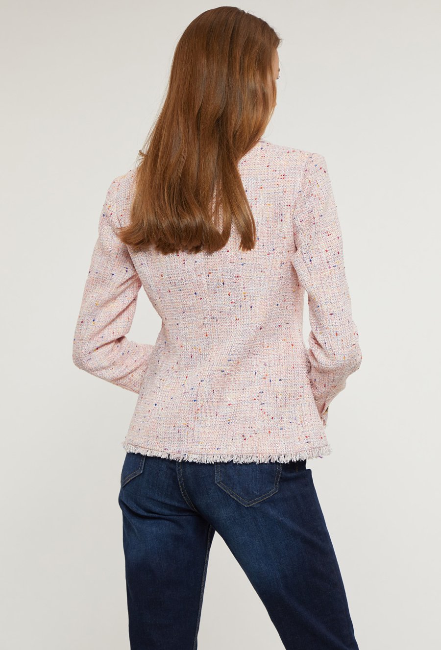 Elegancki tweedowy żakiet