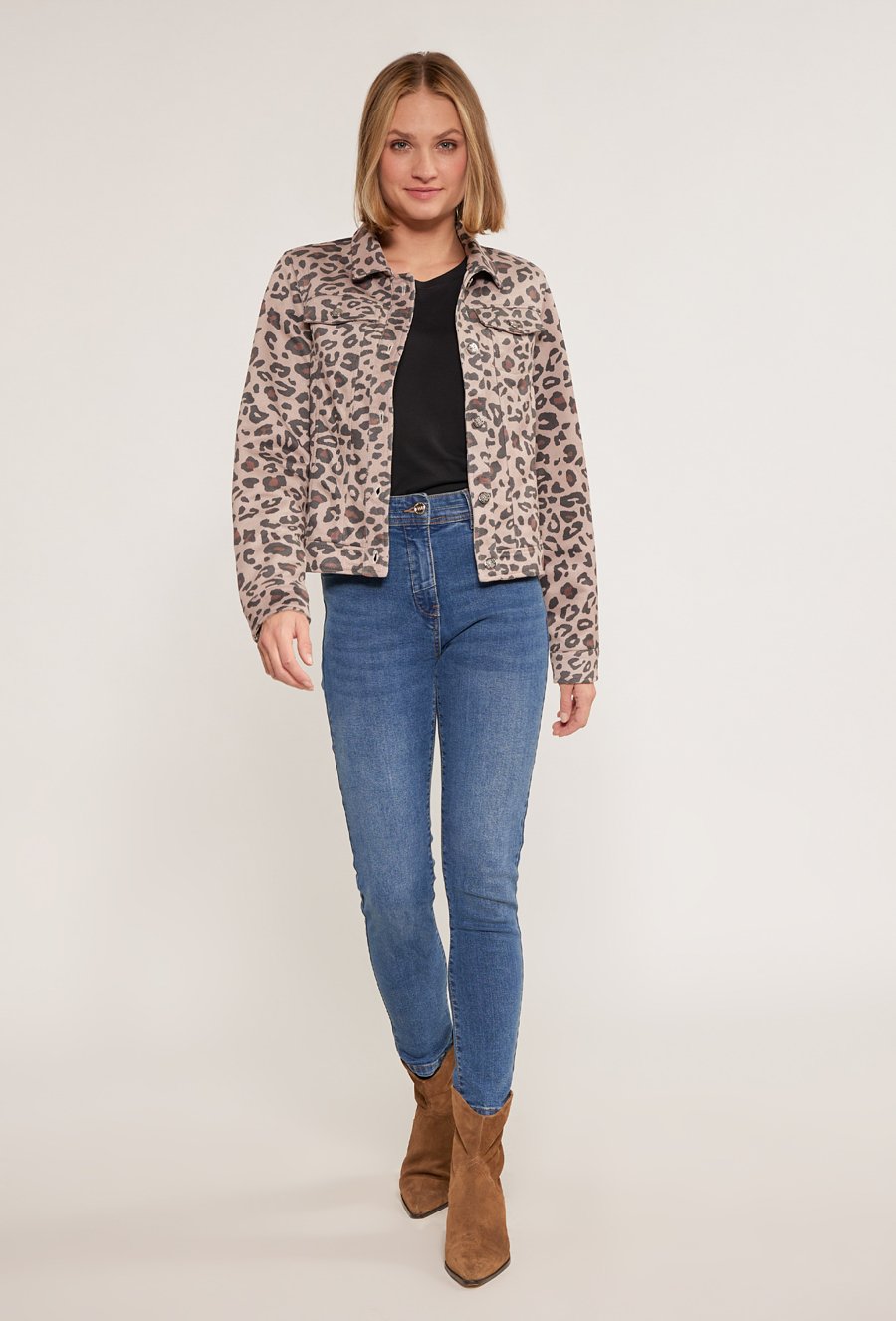 Wzorzysta kurtka damska