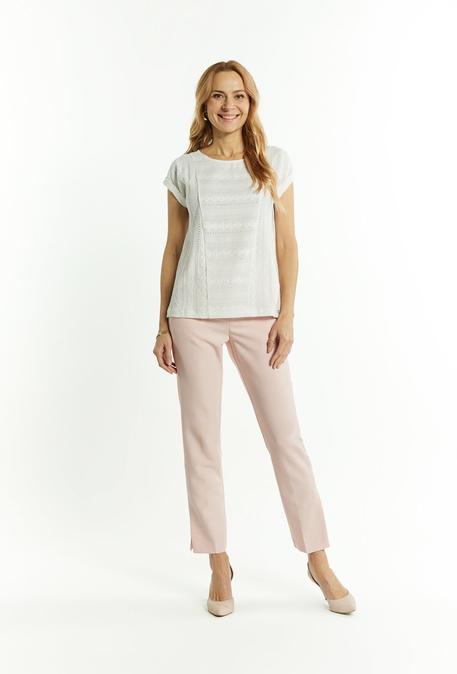 Ażurowa bluzka damska