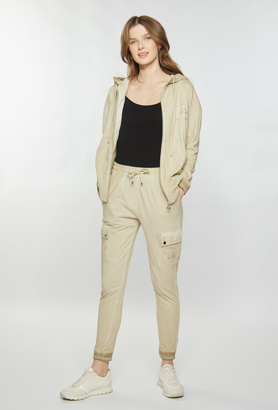 Dresowe spodnie z bawełny