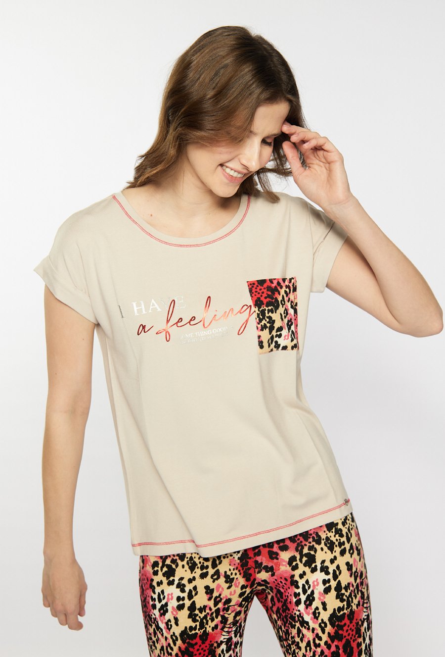 G&oacute;ra od piżamy z nadrukiem