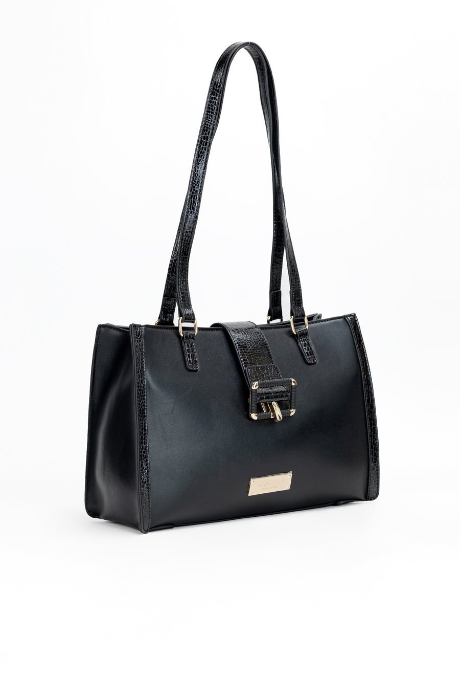 Torba damska z ciekawym zapięciem