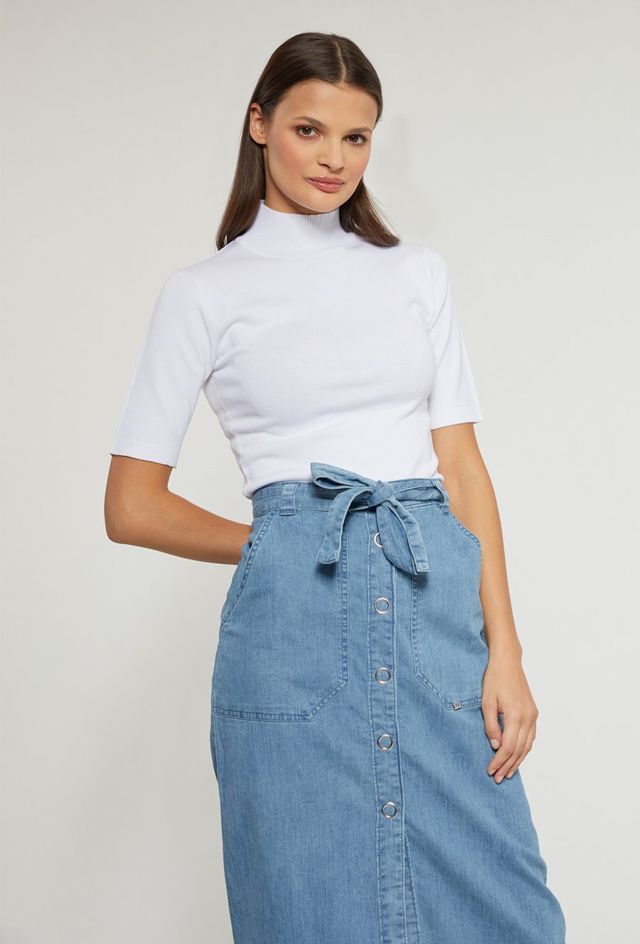 Sweter damski z golfem