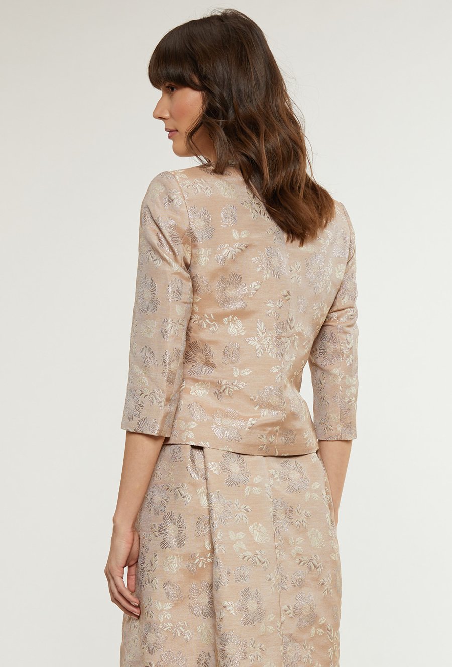 Wzorzysty żakiet w eleganckim stylu