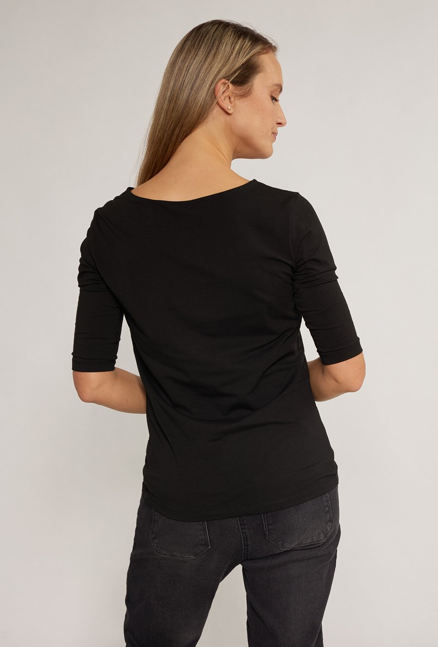 T-shirt damski z dżetowym nadrukiem