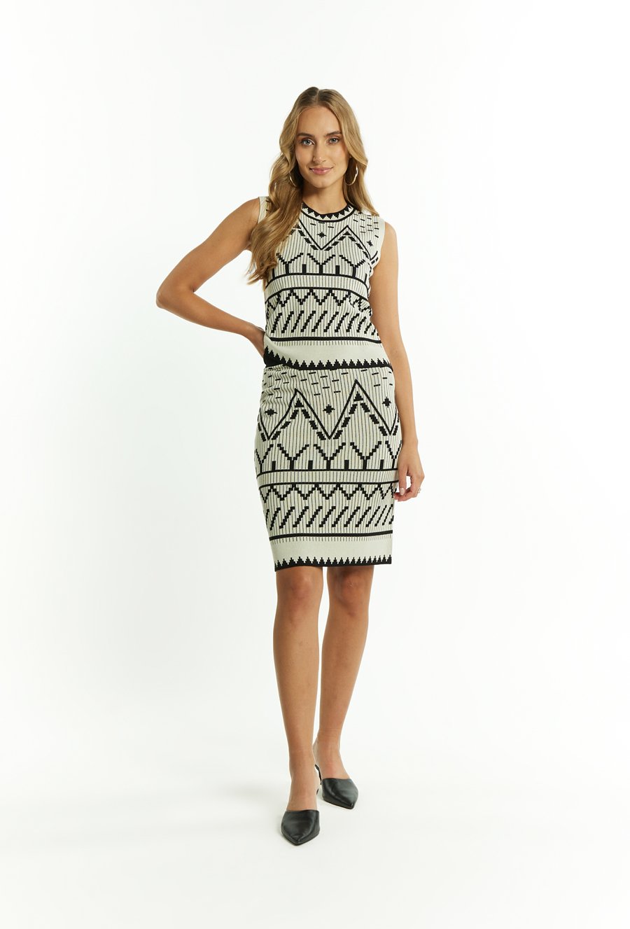 Sweter damski z wzorem