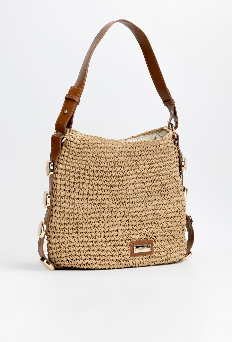 Pleciony worek damski