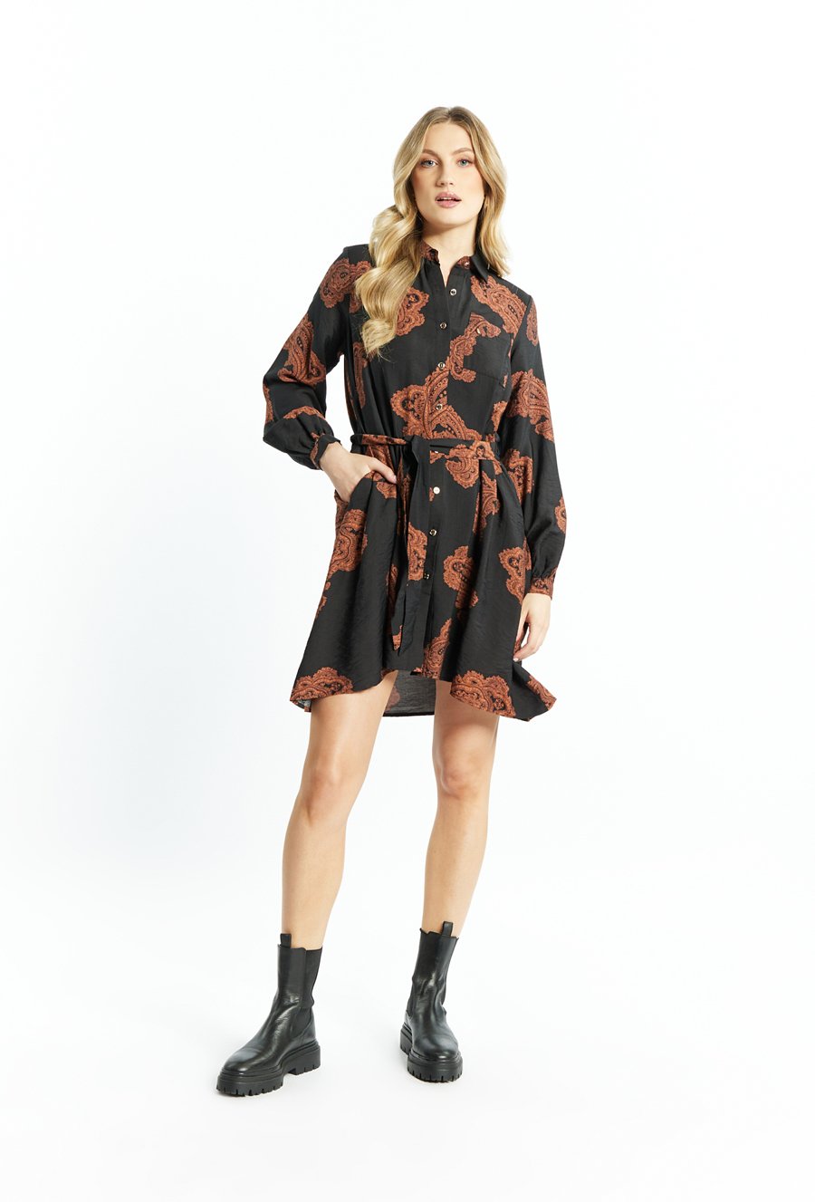 Wiskozowa sukienka damska