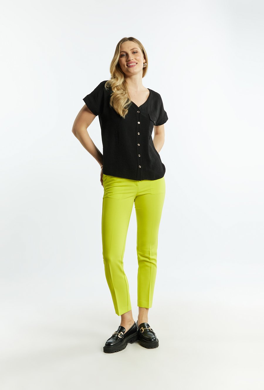 Bluzka damska z kieszonką