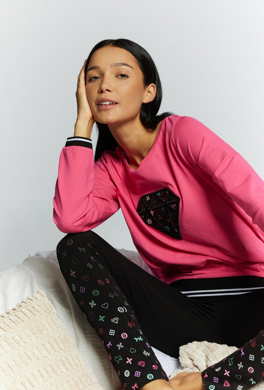 Bawełniana bluzka od piżamy