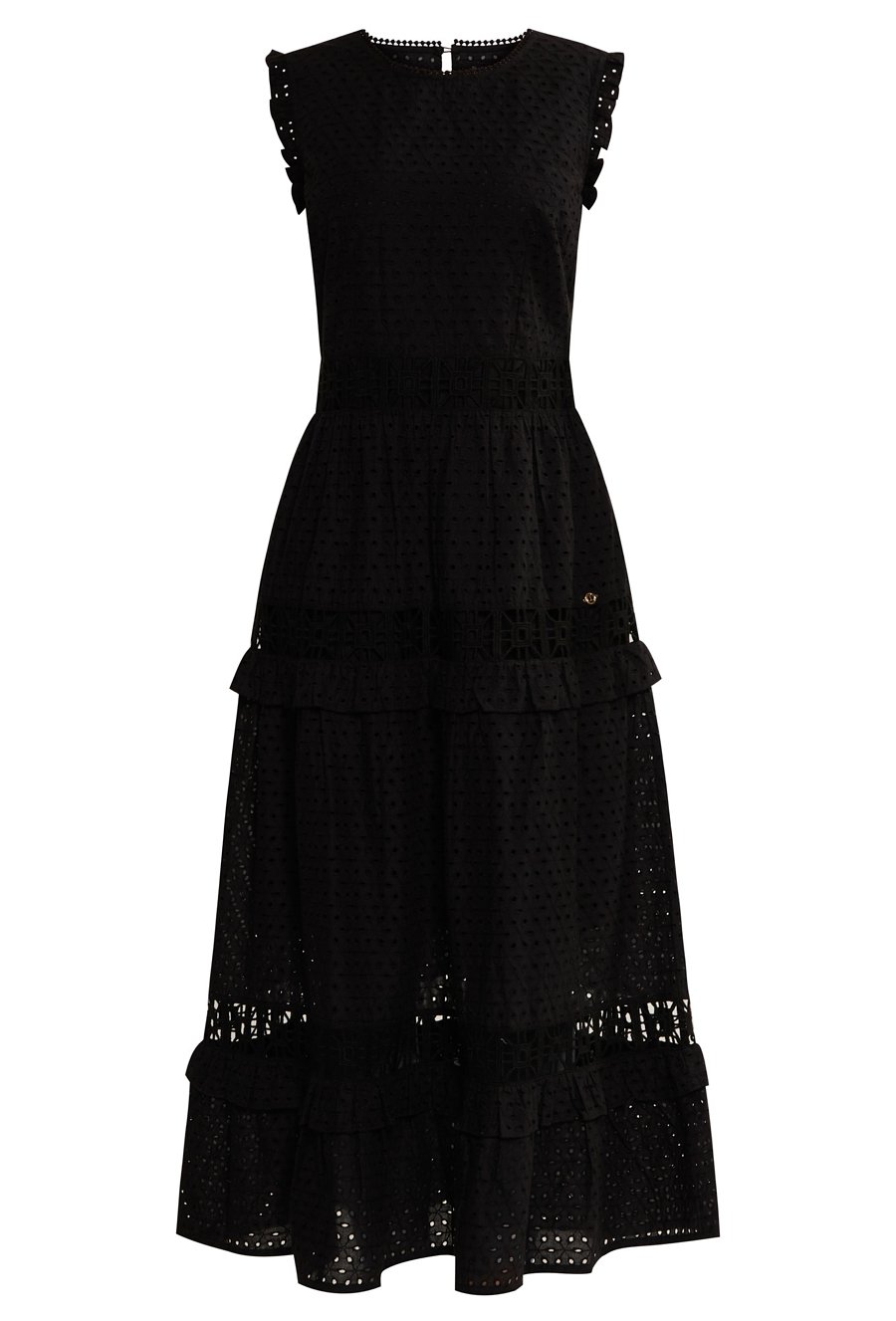 Ażurowa sukienka midi