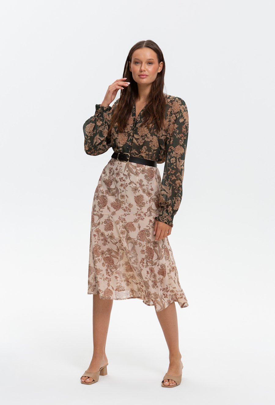 Kwiecista koszula damska