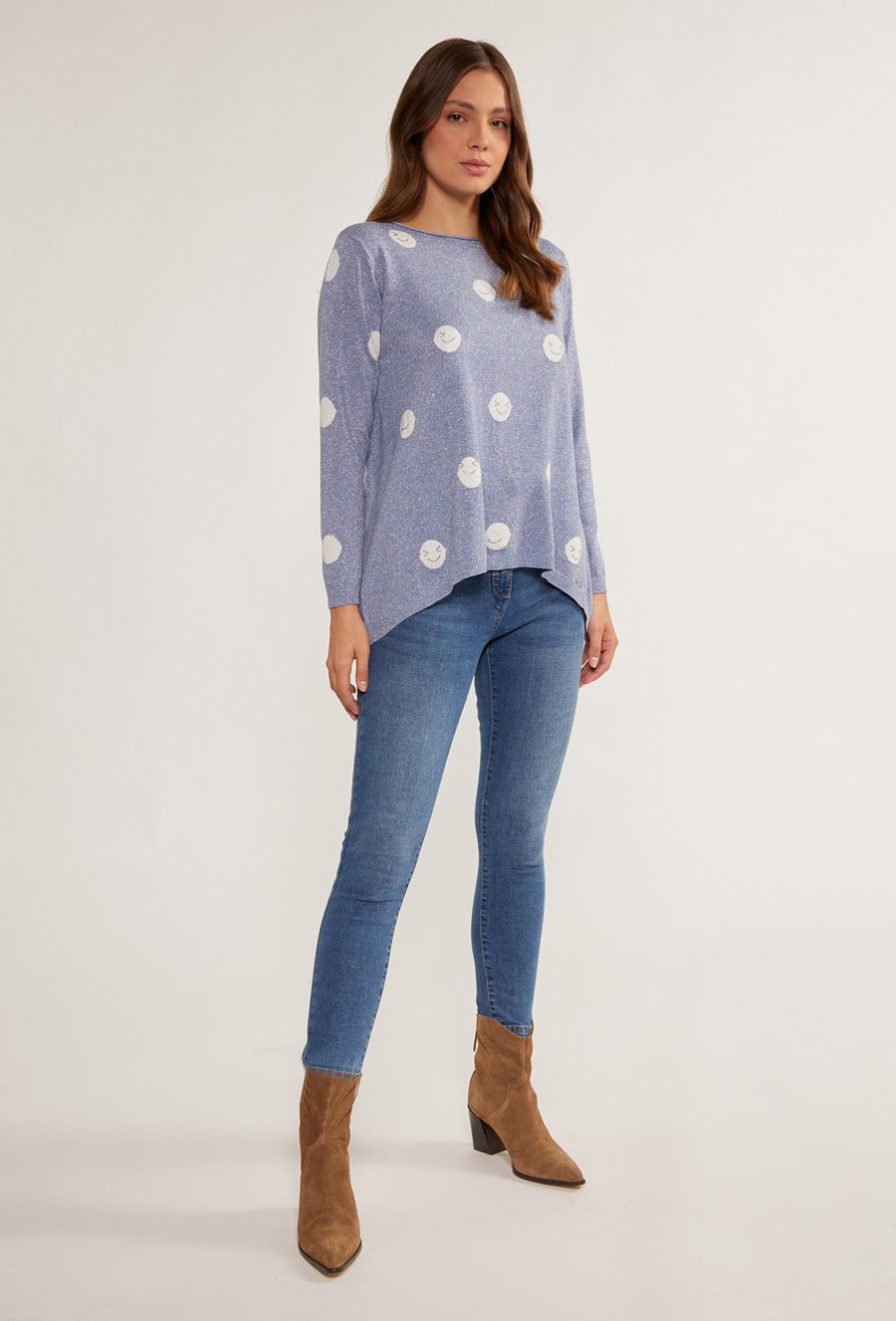 Sweter damski z wzorem