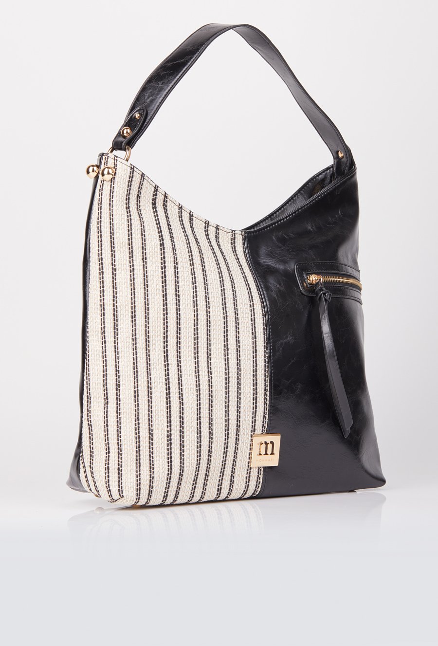 Duża torba z łączonych materiał&oacute;w