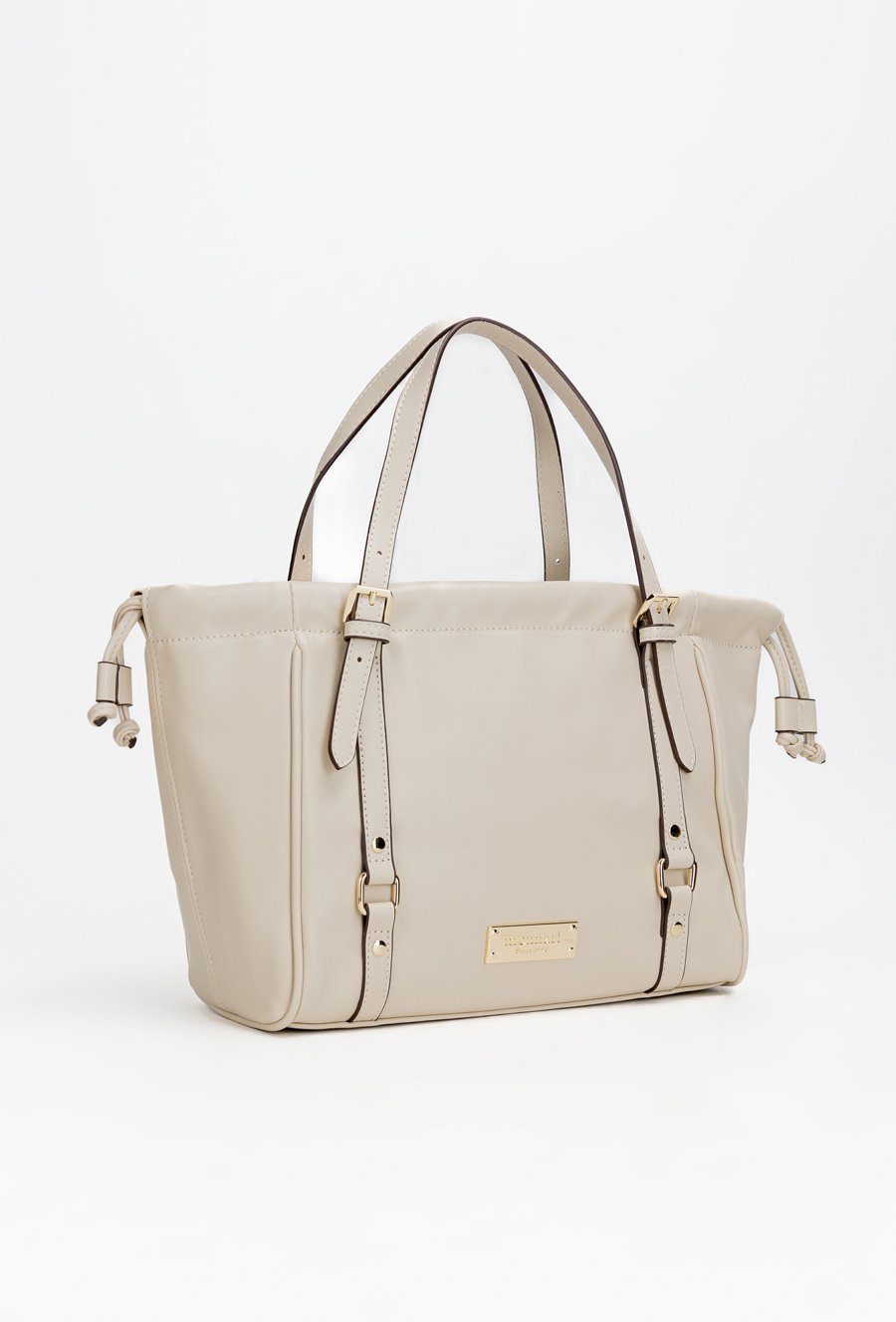 Torba damska z ozdobnymi paskami