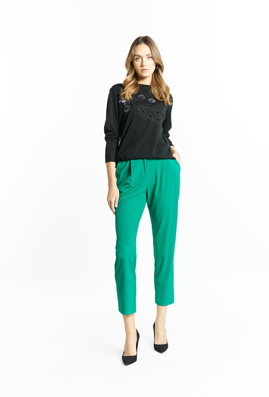 Sweter damski z wzorem