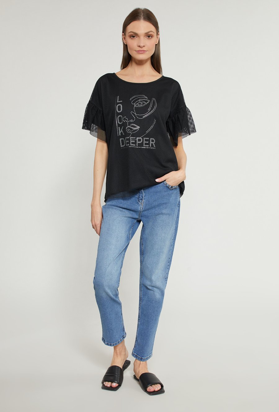 Bluzka damska z aplikacją