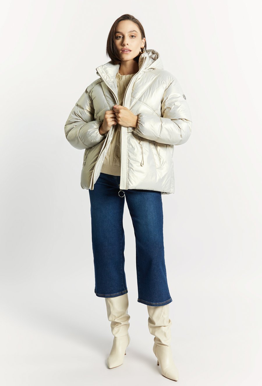 Pikowana kurtka damska