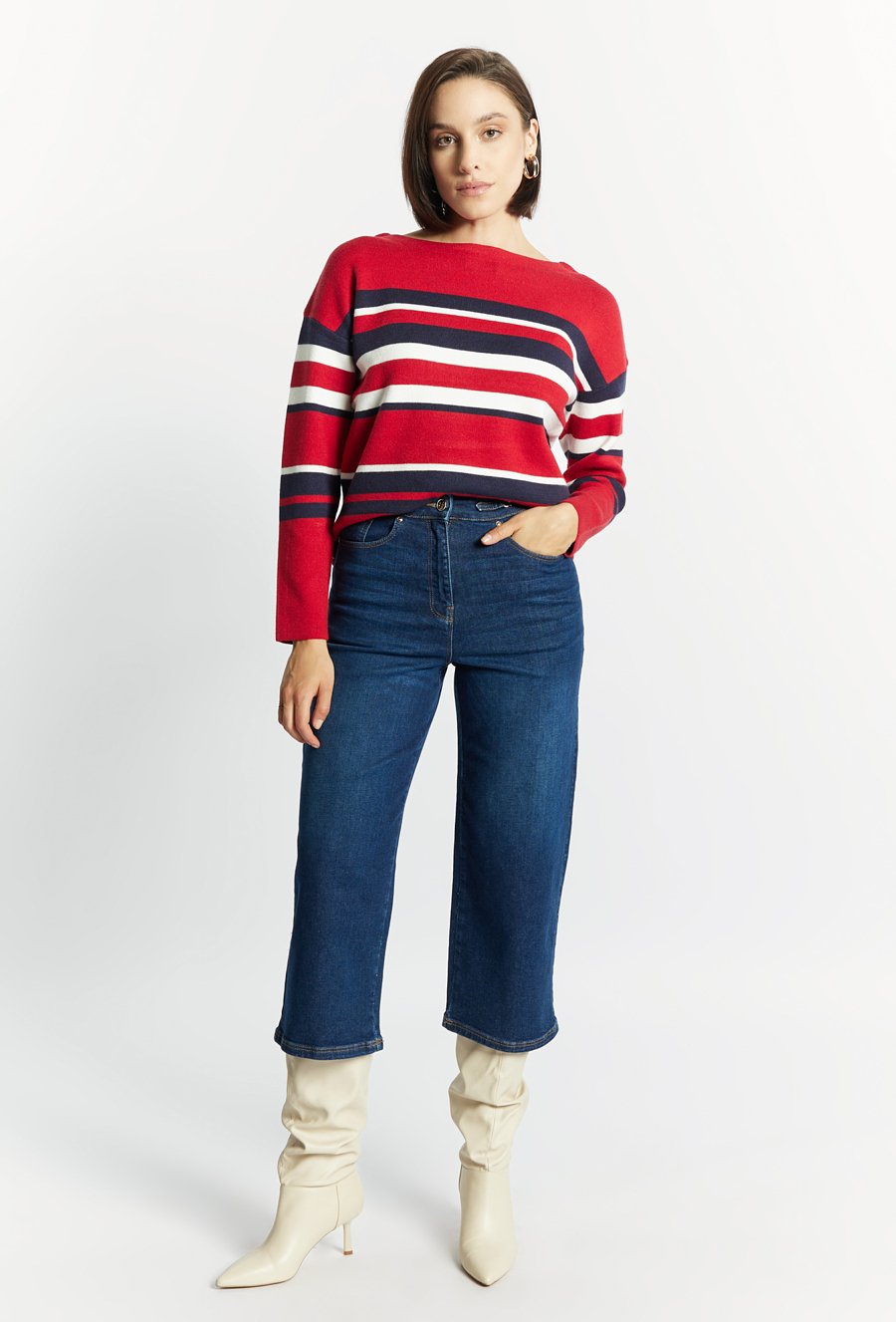 Sweter damski z wzorem