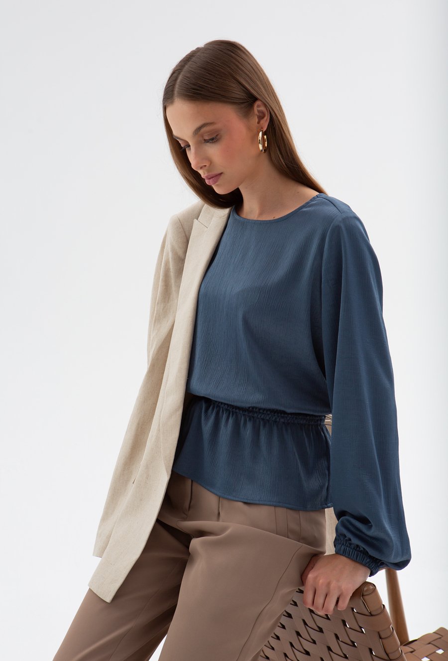 Bluzka z fakturą na dole