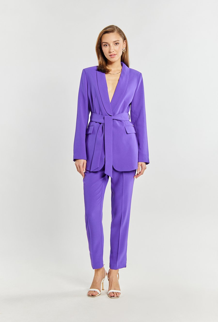 Marynarka damska z wiązaniem