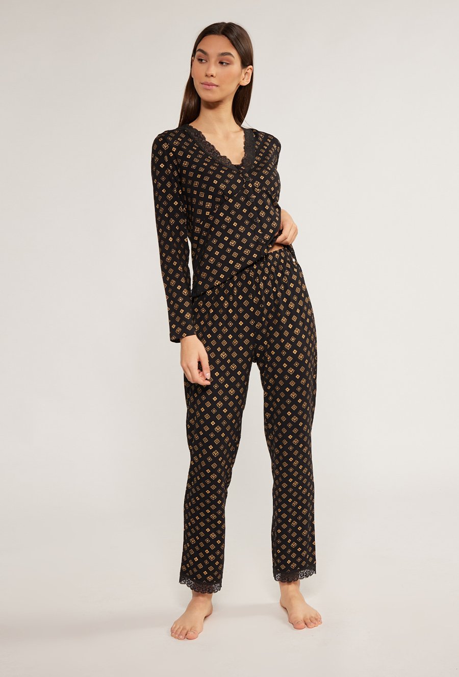 Spodnie od piżamy z wzorem