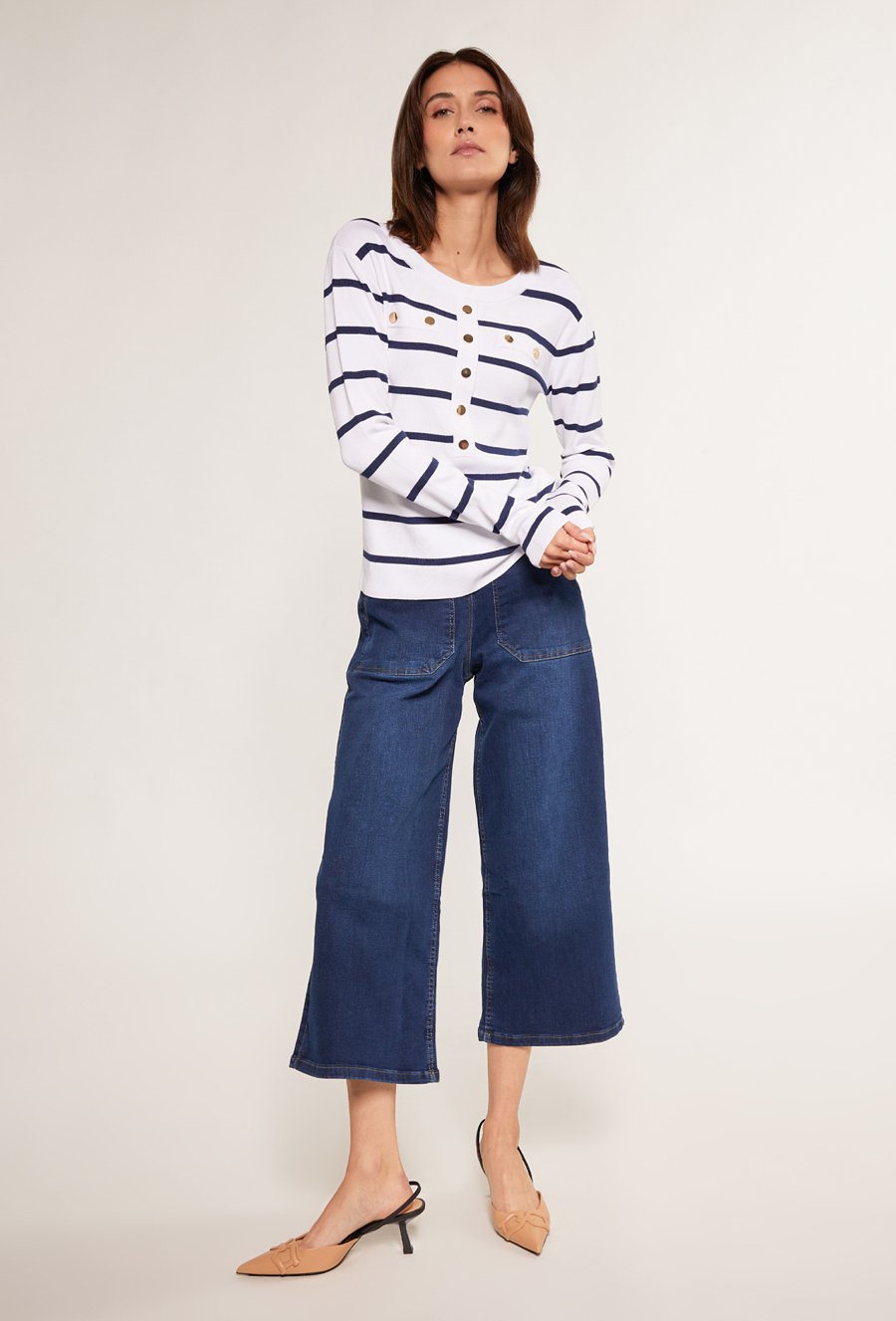 Sweter damski w paski