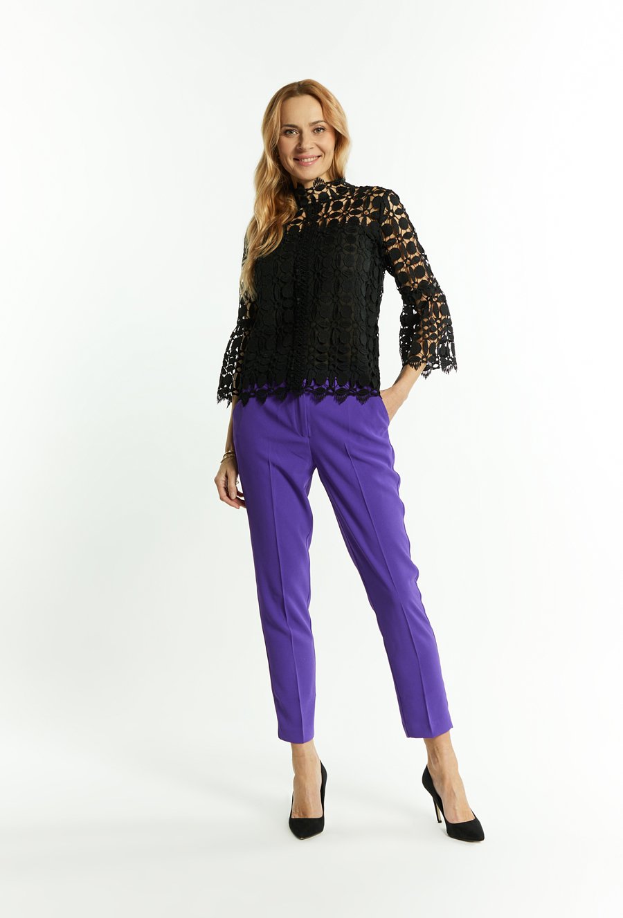 Koronkowa bluzka damska