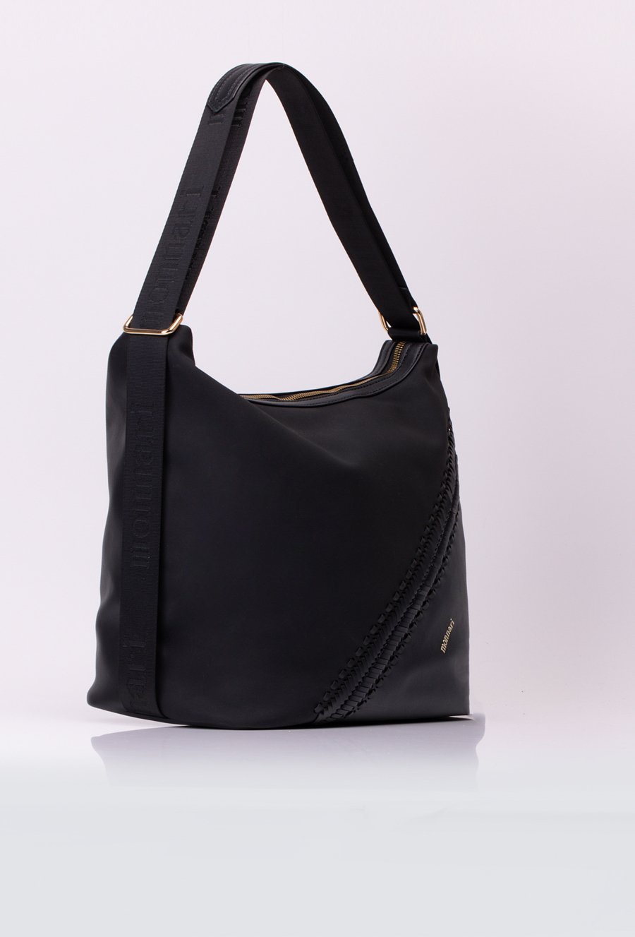 Torba typu worek z warkoczowym wzorem