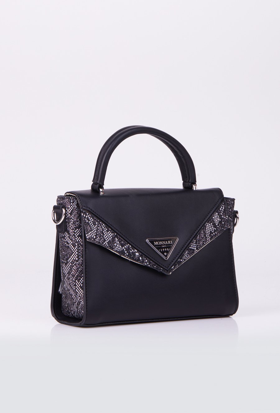 Torba z ozdobnymi wstawkami w wężowy wz&oacute;r