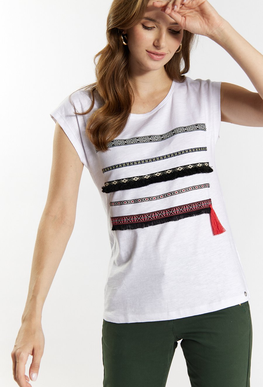 T-shirt w stylu boho
