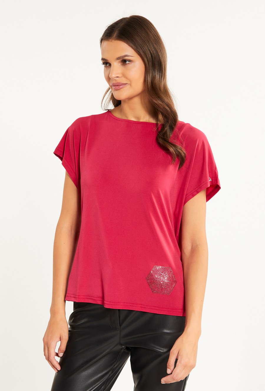 Bluzka damska z odkrytymi plecami