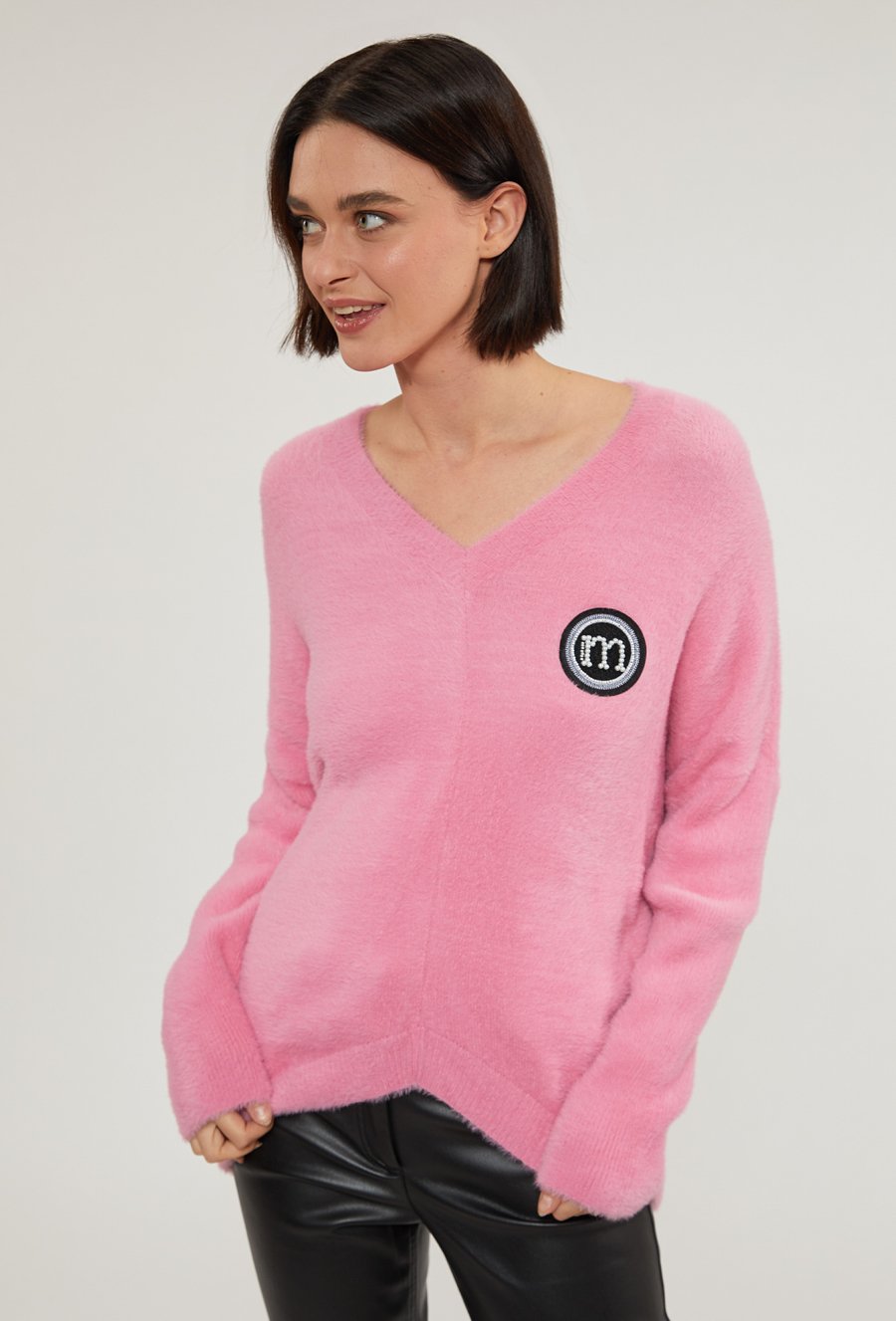 Sweter damski z włosiem