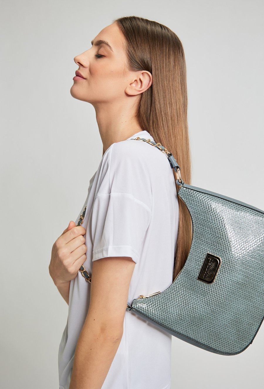 Shopperka damska w wężowy wz&oacute;r