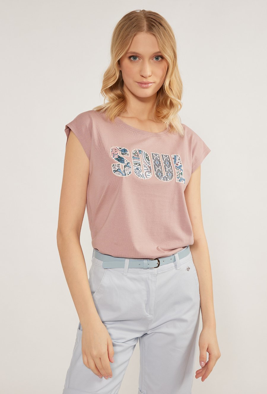 T-shirt damski z napisem