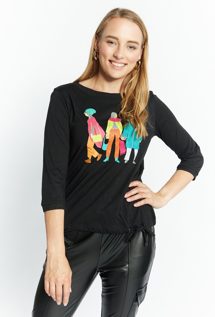 Bluzka damska z ciekawym nadrukiem