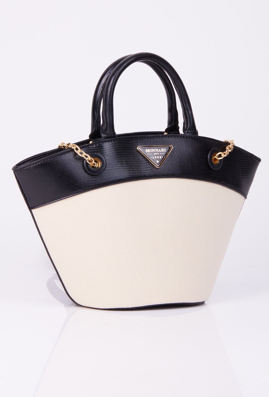 Koszyk damski z ozdobnym panelem