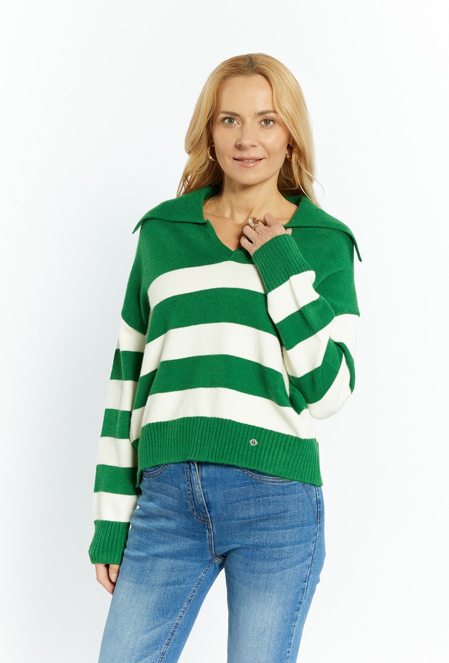 Sweter damski w paski