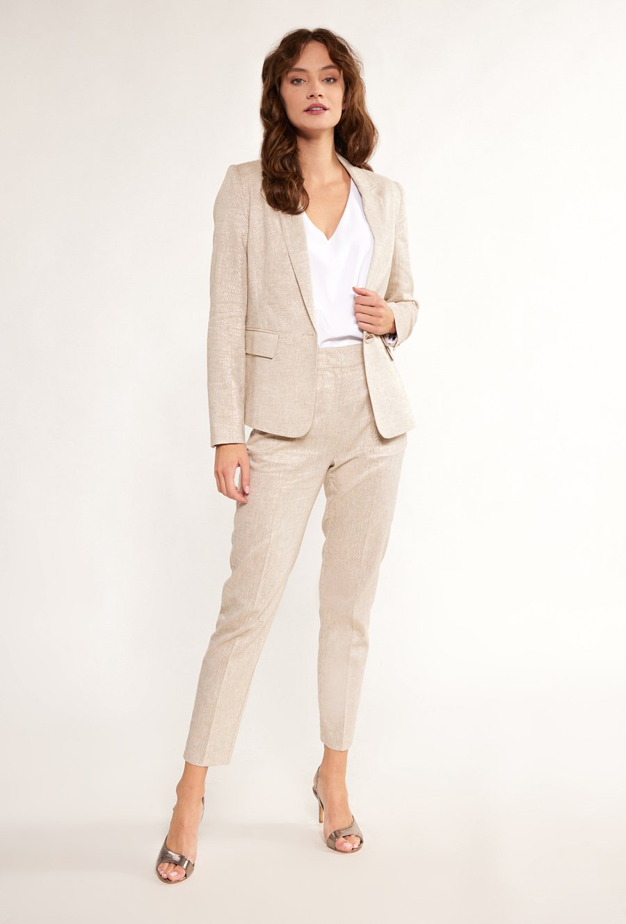 Marynarka damska z lnu