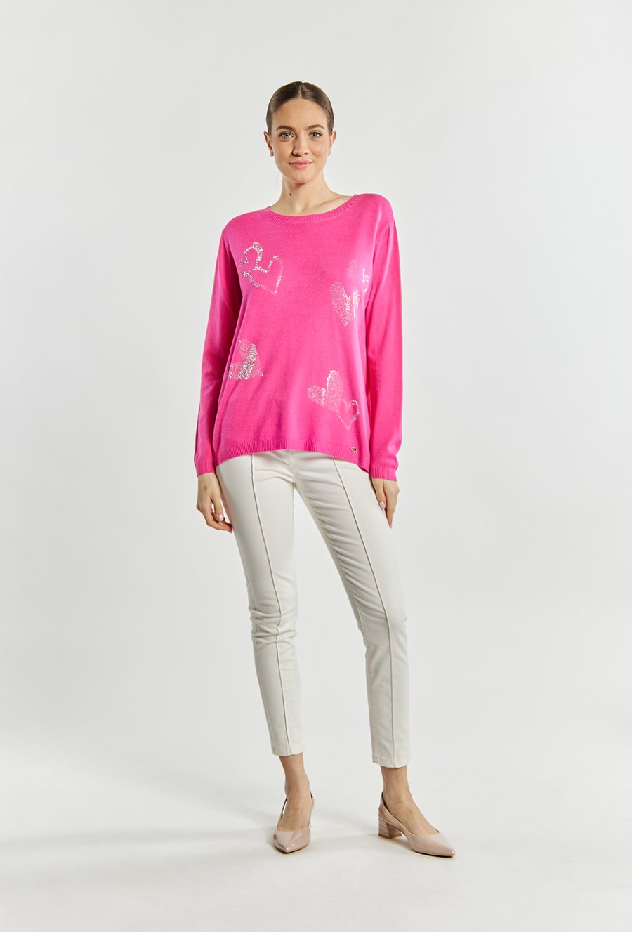 Sweter damski z dżetami