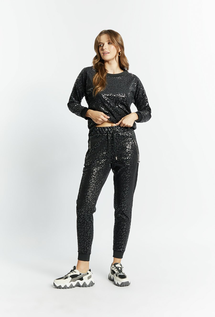 Spodnie dresowe z wzorem