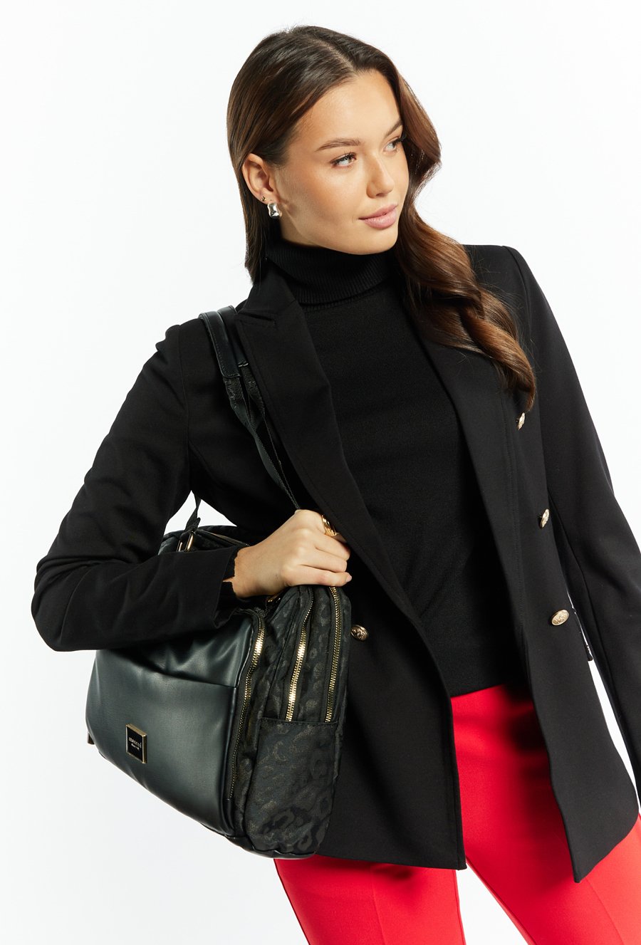 Torba damska z delikatnym wzorem