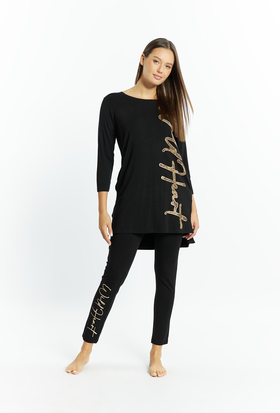 D&oacute;ł od piżamy z napisem