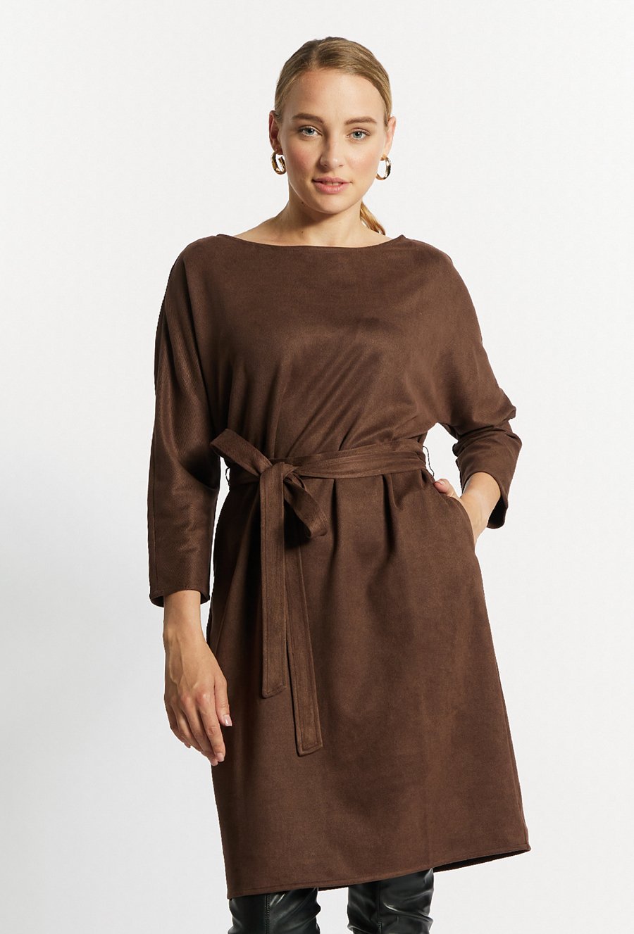 Dzianinowa sukienka damska