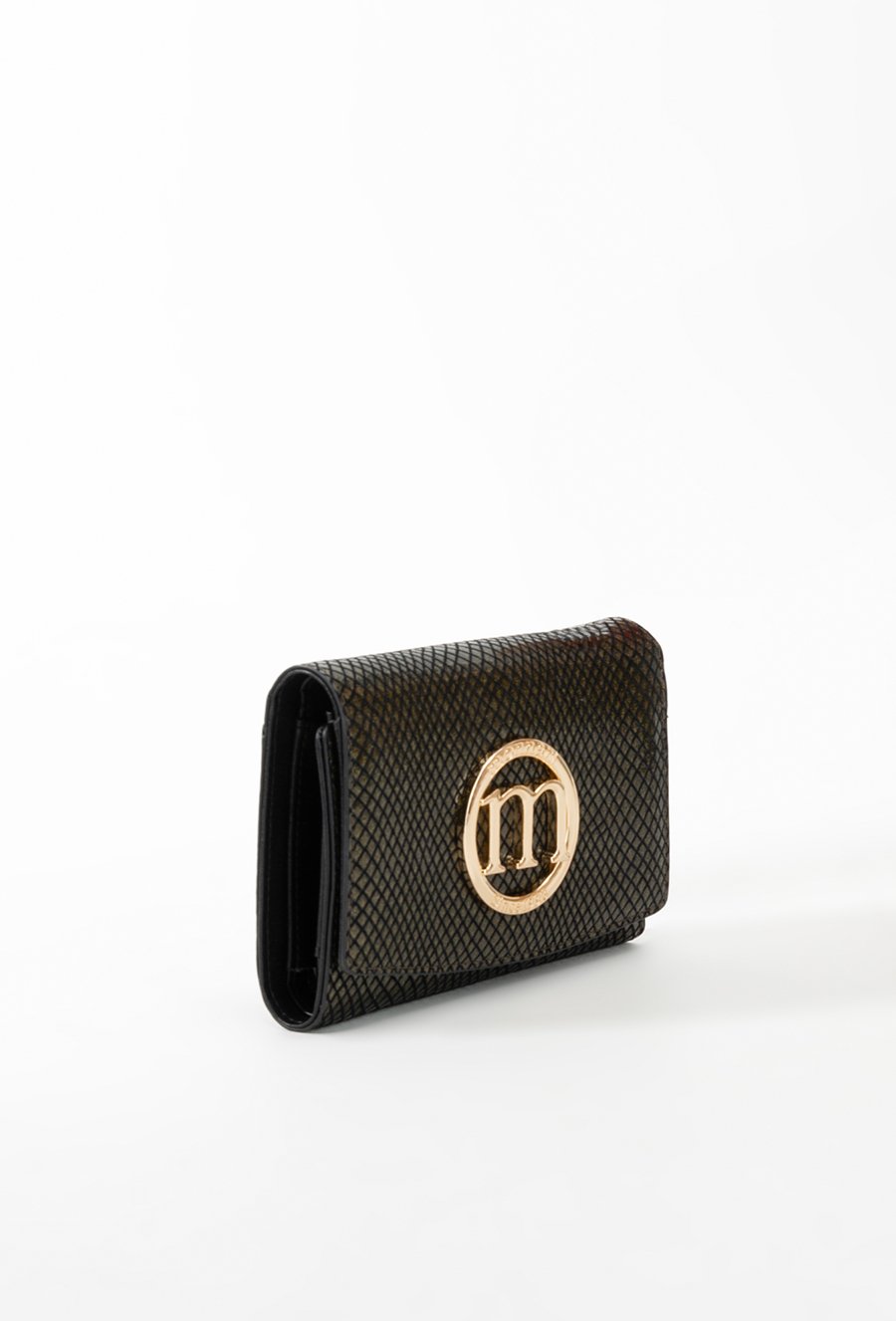 Sk&oacute;rzany portfel damski ze wzorem