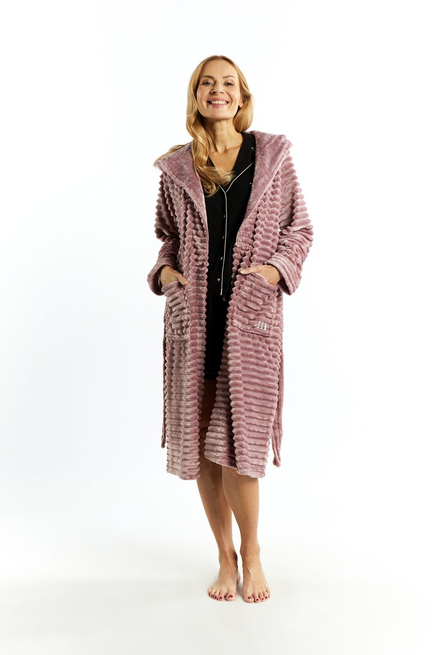 Szlafrok damski z kapturem