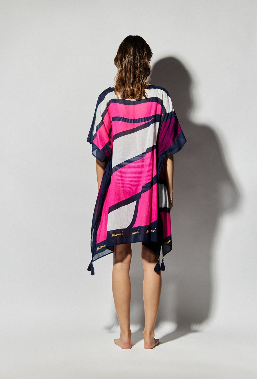 Bawełniane pareo z frędzlami